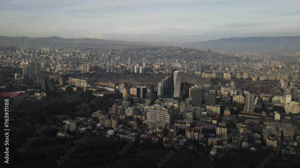 Drone view of Vake district, Tbilisi Drone view of Vake district, Tbilisi