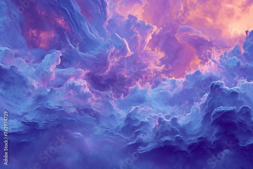 Fantasy cloudscape, Abstract fractal shapes