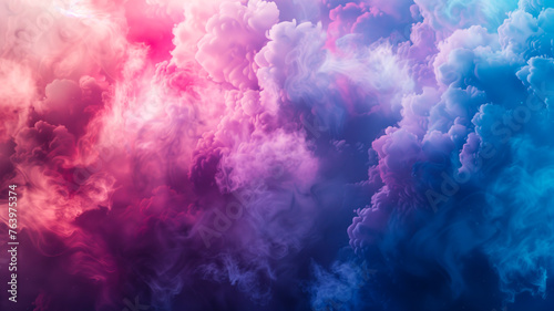 Abstract background with colorful smoke. Blue and purple colors