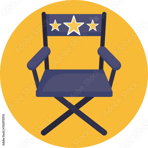 Elevate your directorial prowess with the classic symbol of filmmaking: the director chair icon.