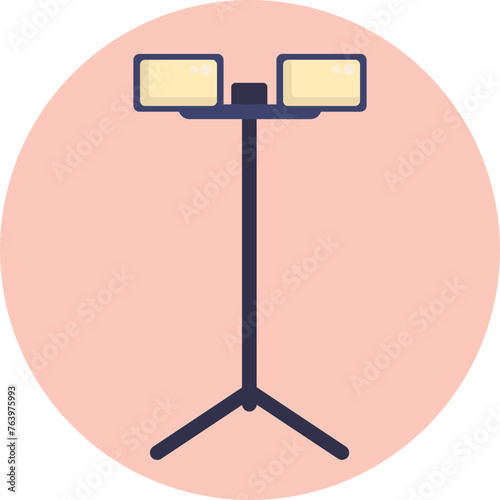 The "Spotlights" icon in the Cinema category symbolizes the essence of stage and screen, casting light on performances and enhancing visual appeal.