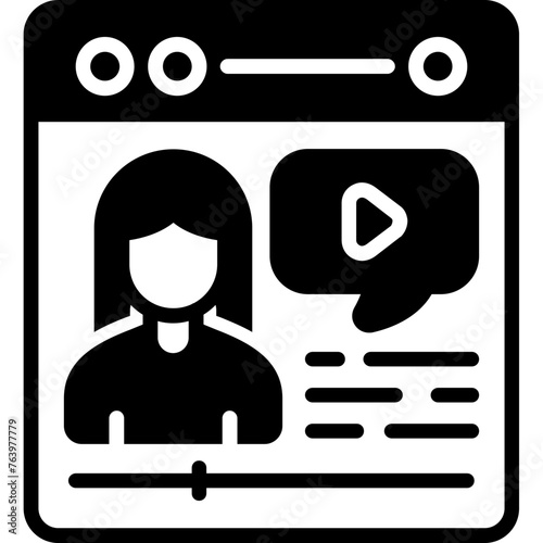 Vlogger Icon