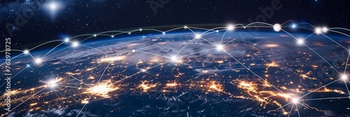 Worldwide network earth covered by innovative perceptron lines for global connectivity