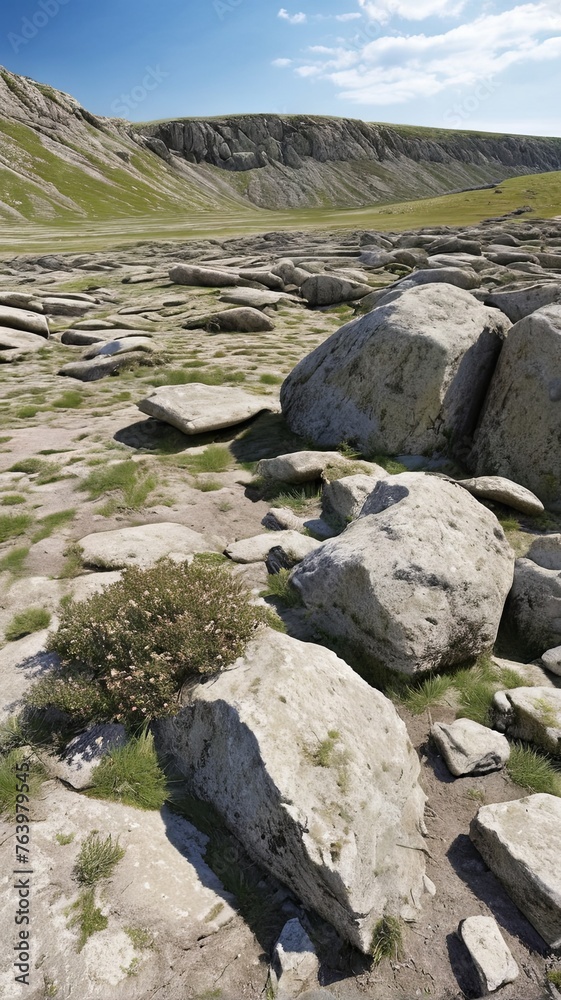 rocky ridge in the mountains vertical landscape wallpaper
