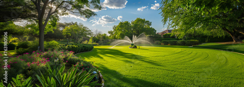 Efficient garden watering systems with automatic sprinklers 