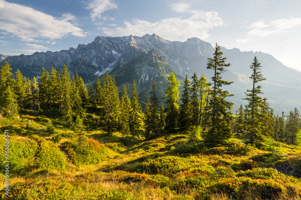 Blick vom Dachegg auf den Hochkönig, Salzburg, Österreich