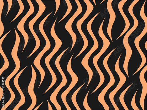 Trendy abstract for background. Animal Print. Seamless vector background. Tiger stripes pattern, animal skin, unique background. Seamless wild animal skin pattern. Wooden slats.