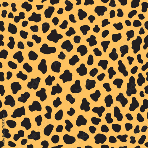 Cheetah skin pattern design - Cheetah spots print vector illustration background