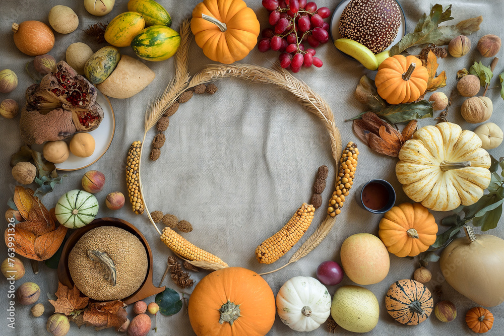 Circular Array of Thanksgiving Emptiness Symbol Circular Array of Thanksgiving Emptiness Symbol