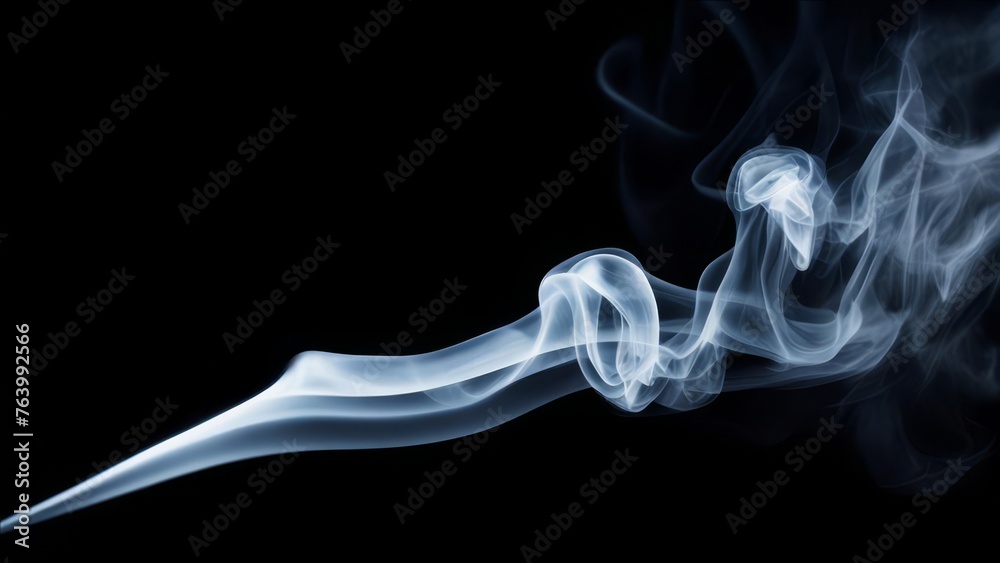 Smoke patterns on a black background. Smoke patterns on a black background.
