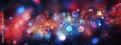 Abstract Bokeh Light Bubble Stream