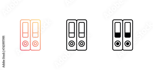 Archives icon design with white background stock illustration