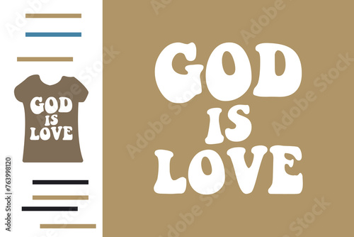 God is love t shirt design