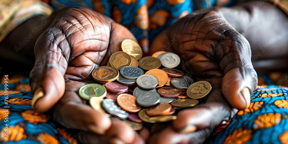 Counting Coins for Medication: Shedding Light on Healthcare Accessibility Challenges in Poverty. Concept Poverty, Healthcare Accessibility, Medication Costs, Counting Coins, Healthcare Challenges
