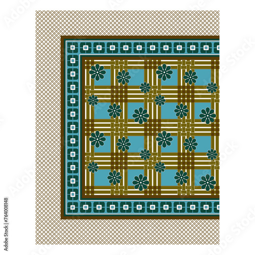bedsheet design digital art use hand work and digital printing