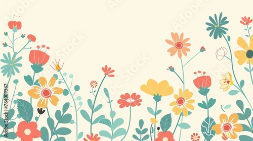 Flowers on this cute card