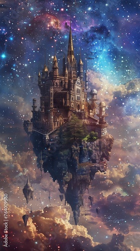 Journey through the stars to explore fantastical floating castles