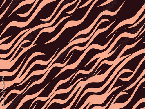 Trendy abstract for background. Animal Print. Seamless vector background. Tiger stripes pattern, animal skin, unique background. Seamless wild animal skin pattern. Wooden slats.