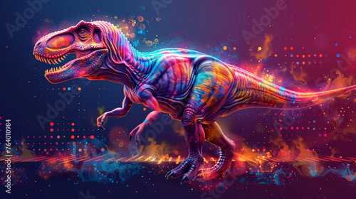 Vibrant Rex: Abstract Background with Vibrant Colors © Wemerson