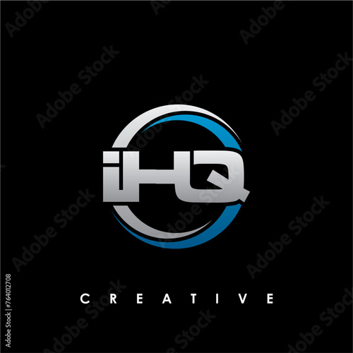 IHQ Letter Initial Logo Design Template Vector Illustration photo