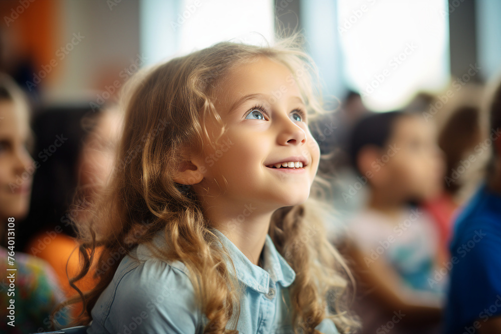 Young students and pupils in school college library on a break spending study year back school Generative AI Young students and pupils in school college library on a break spending study year back school Generative AI