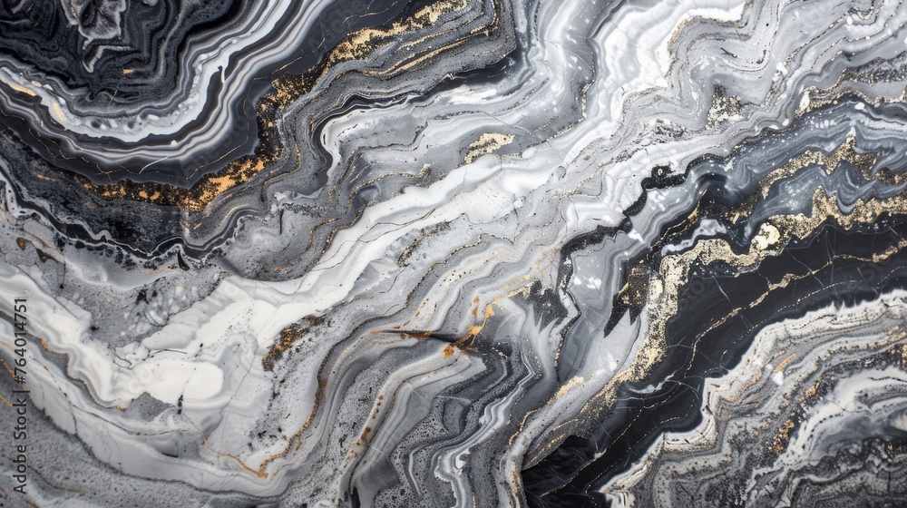 Luxurious marble texture with golden swirls. Elegant black and white marble with gold veins. Abstract design of marble with contrasting black, white, and gold patterns. Luxurious marble texture with golden swirls. Elegant black and white marble with gold veins. Abstract design of marble with contrasting black, white, and gold patterns.
