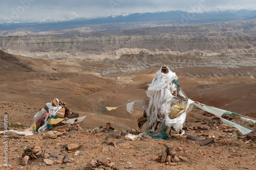 Foto wind horses in Tibet