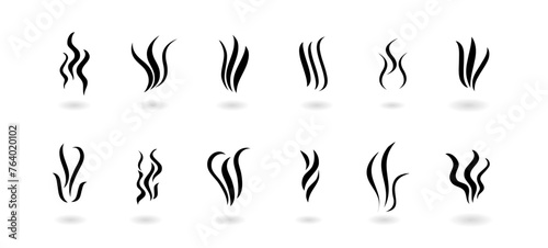 Aroma scent vector object set