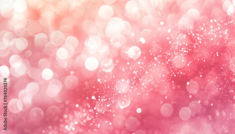 A pink dusty pattern on a white backdrop, styled like a bokeh panorama with limited shading.