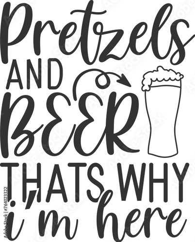 pretzels and beer thats why im here photo