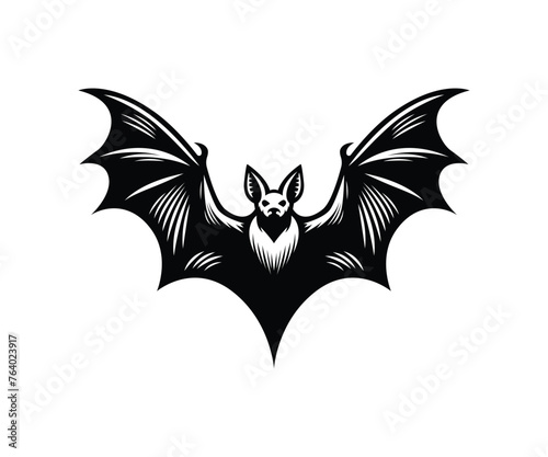 Flying bat vector
