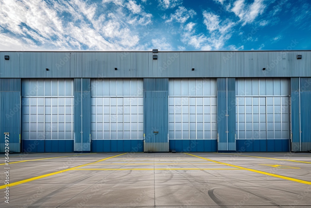 custom made wallpaper toronto digitalWarehouse Storage Building Exterior with Industrial Design and Copy Space. Generative AI