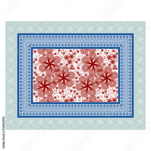 bedsheet design digital art use hand work and digital printing