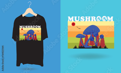 Unique and Best Mushroom t shirt Design