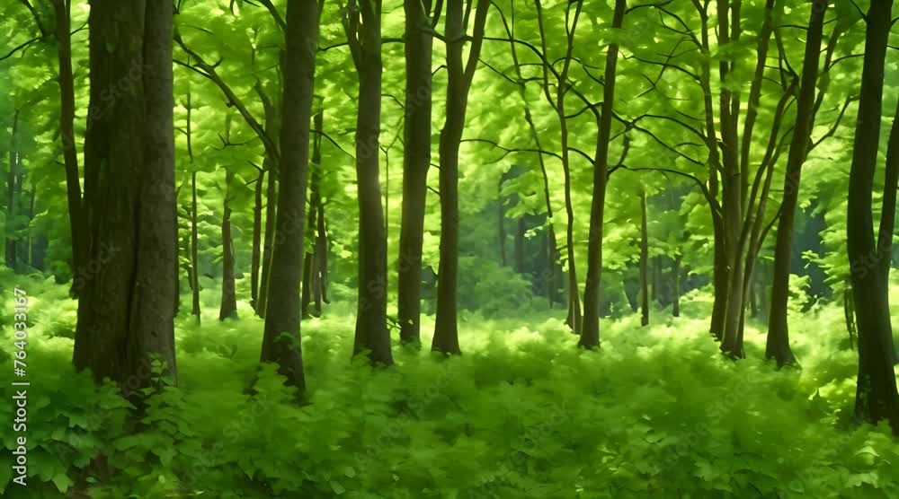 A Forest of Tall Trees with a Dense Understory A Forest of Tall Trees with a Dense Understory
