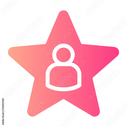 celebrity gradient icon