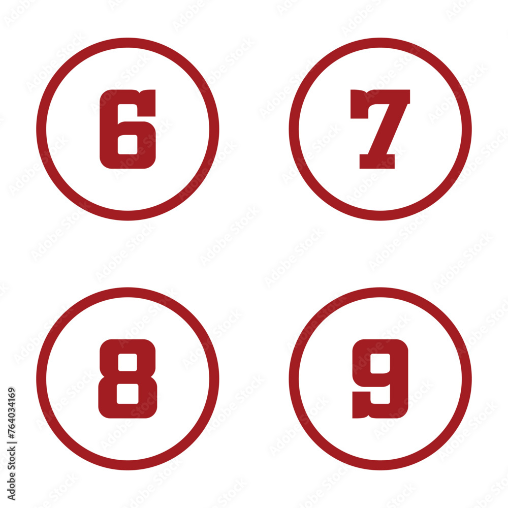 Numbers icon set on white background. Template illustration vector elements for web design or study posters. EPS 10
Numbers icon set on white background. Template illustration vector elements for web design or study posters. EPS 10