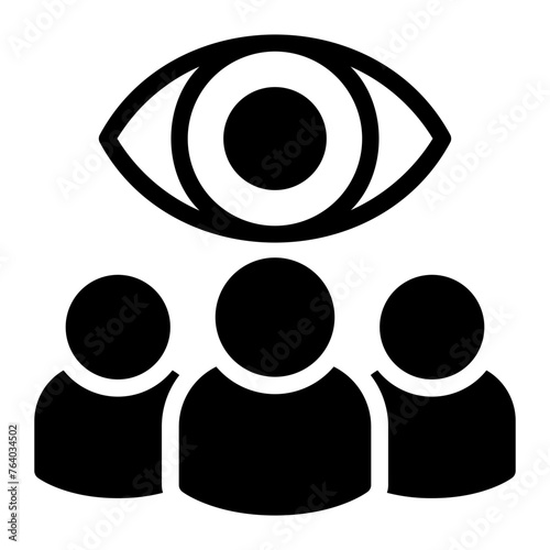 audience glyph icon