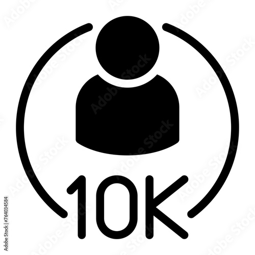 influencer glyph icon