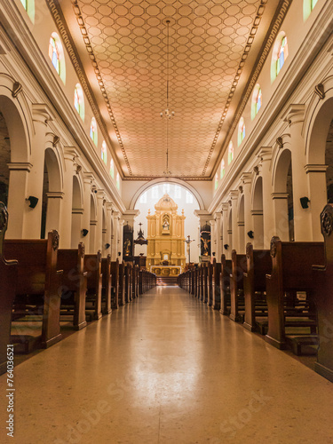 Interior of the main church of Choachí – Cundinamarca - Colombia