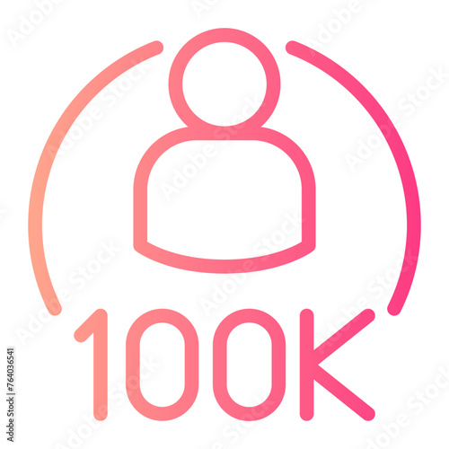 macro influencer gradient icon