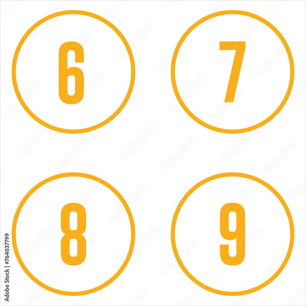 Numbers icon set on white background. Template illustration vector elements for web design or study posters. EPS 10
Numbers icon set on white background. Template illustration vector elements for web design or study posters. EPS 10