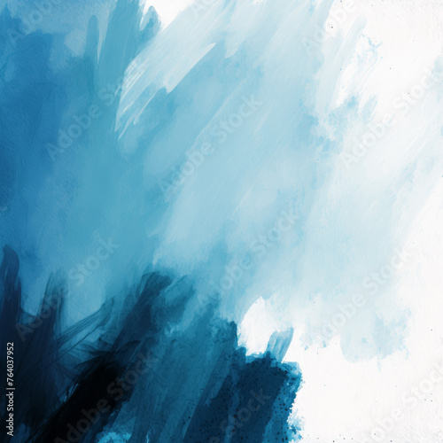 Textured blue brush strokes on canvas