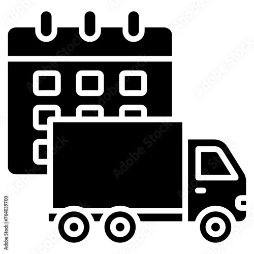 Delivery Schedule Icon Element For Design