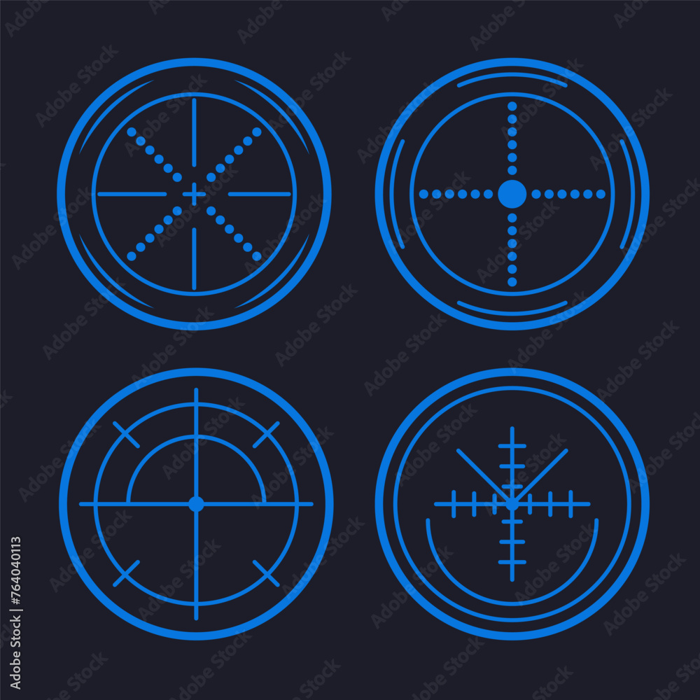 Aim and aim to the bullseye signs symbol. Creative vector illustration ...