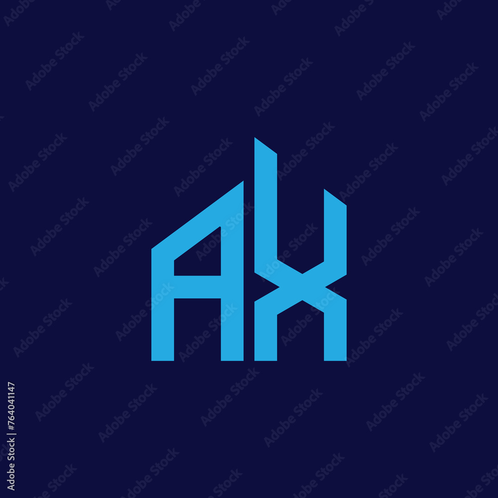 Obraz premium ax real estate logo design