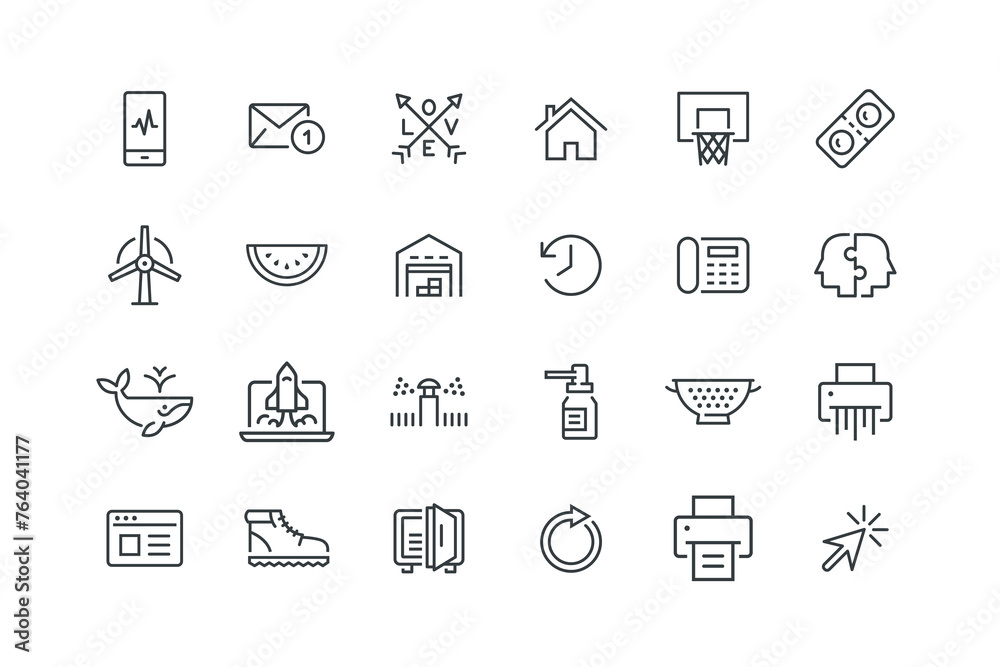 Basketball,Home house,Love logo,Mail email,Mobile phone,Pills medical,Pointer cursor,Printer inkjet,Reload refresh,Safe robbery,Safety shoes,Shredder,Sieve colander,set icons, vectors illustration