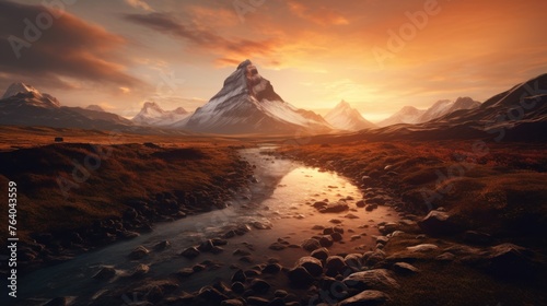 Asgard world of the gods - home of the Aesir - cloud landscape