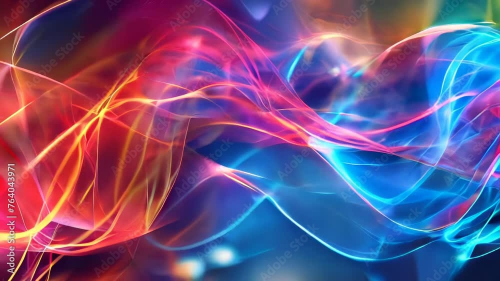 abstract background with a glowing abstract waves, design for greeting cards and banners and posters