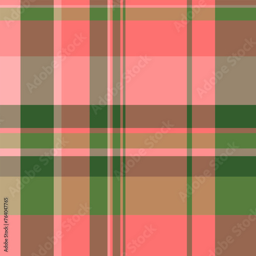 Hobby pattern texture background, repetition vector tartan textile. Male check plaid seamless fabric in red and orange colors.